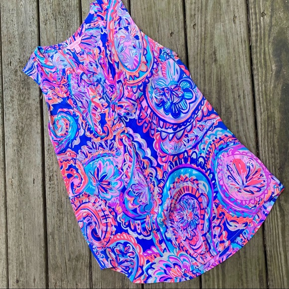 Lilly Pulitzer Blue Currant Drop Me a Lime Stacey Top | Size S - Picture 3 of 4